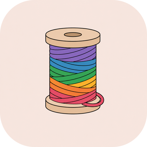 The Thread logo — a spool of rainbow thread